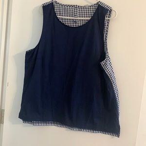 Gingham tank j crew